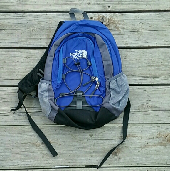 the north face backpack blue